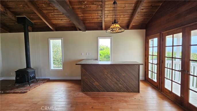 Fireplace, Interior, Pendant Lights, Wooden Beams, Wooden Ceilings, Wood Texture Flooring