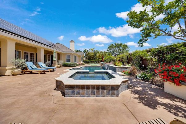 Exterior, Pool, Solar Panels