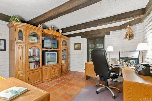 Home Office, Interior, Wooden Beams