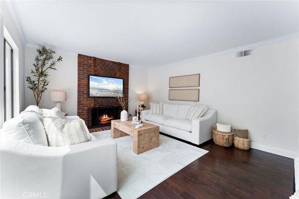 Fireplace, Interior, Living room, Stone Walls, Wood Texture Flooring