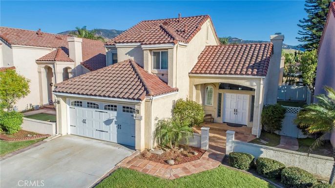 Attached, Detached Garage, Exterior, Facade, Mediterranean