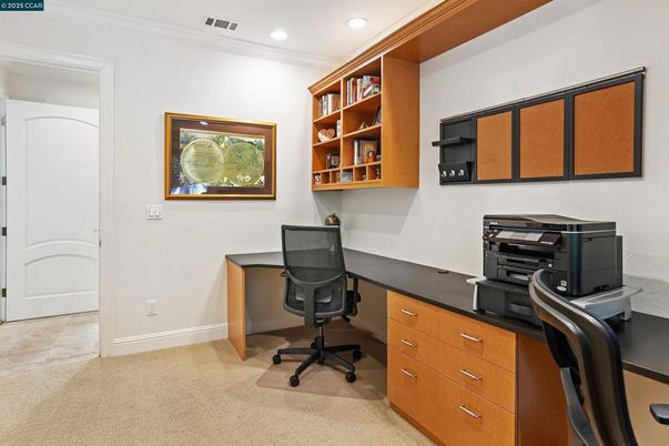 Home Office, Interior, Recessed Lighting