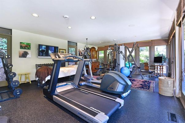 Fitness Equipment, Gym, Interior, Recessed Lighting
