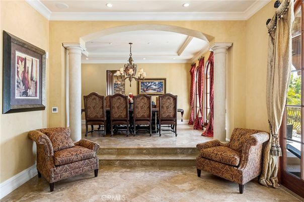 Chandelier, Dining room, Interior, Recessed Lighting