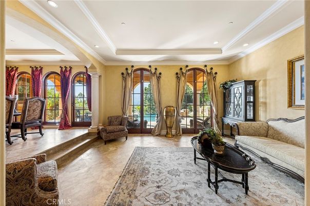 Interior, Living room, Recessed Lighting
