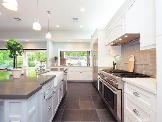 Interior, Kitchen, Pendant Lights, Recessed Lighting, Stainless Steel Appliances