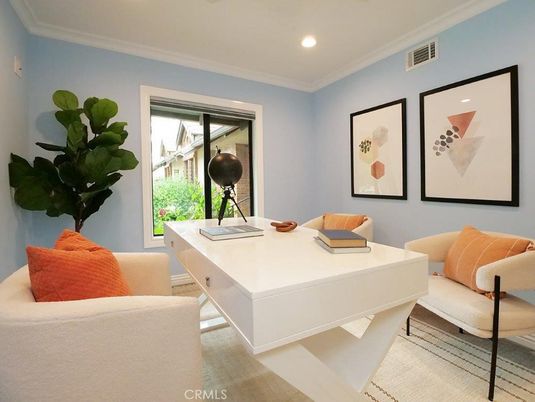 Home Office, Interior, Recessed Lighting