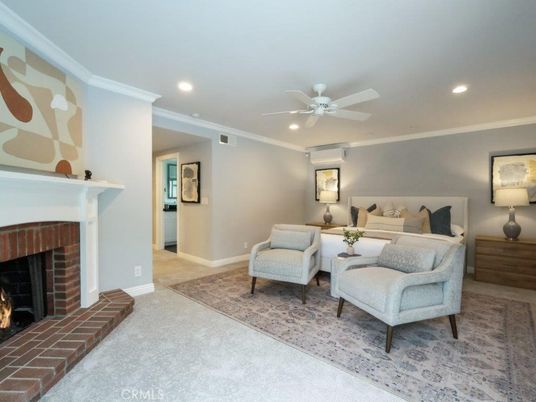 Bedroom, Fireplace, Interior, Recessed Lighting