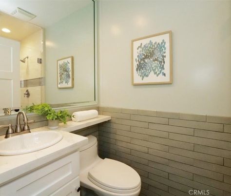 Bathroom, Interior, Recessed Lighting, Tile Countertops