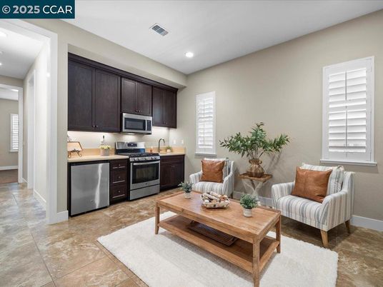 Interior, Kitchen, Living room, Recessed Lighting, Stainless Steel Appliances