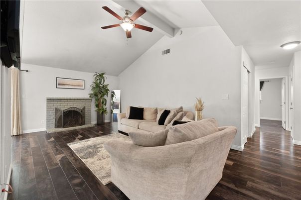Fireplace, Interior, Living room, Wood Texture Flooring