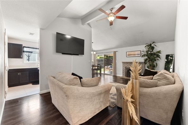 Fireplace, Interior, Living room, Wood Texture Flooring