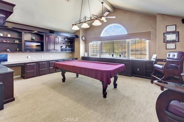 Billiard Table, Game Room, Interior, Pendant Lights