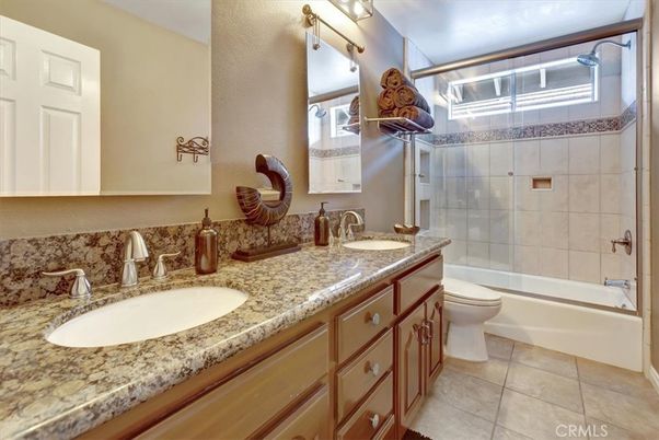Bathroom, Dual Sink Vanities, Glass Shower, Interior
