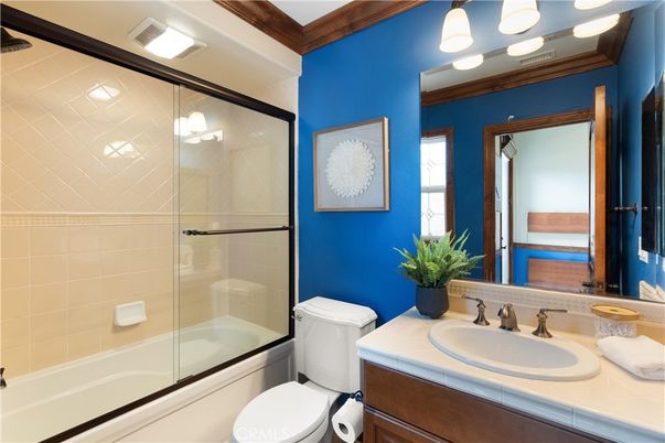 Bathroom, Glass Shower, Interior, Tile Countertops