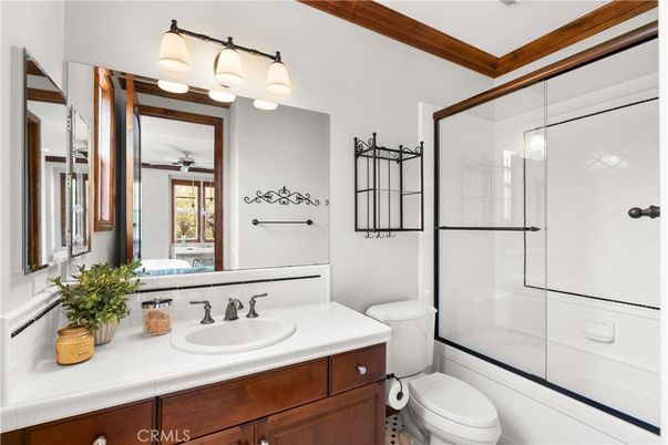Bathroom, Glass Shower, Interior, Tile Countertops