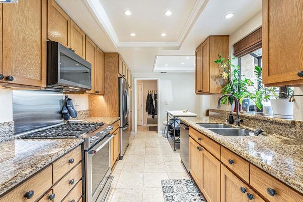 Interior, Kitchen, Recessed Lighting, Stainless Steel Appliances