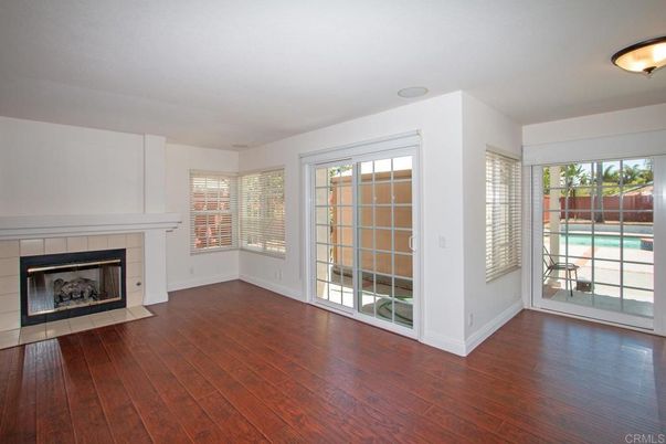 Empty room, Fireplace, Interior, Wood Texture Flooring