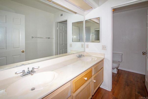 Bathroom, Dual Sink Vanities, Interior, Wood Texture Flooring