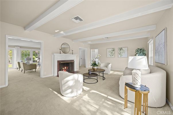 Dining room, Fireplace, Interior, Living room