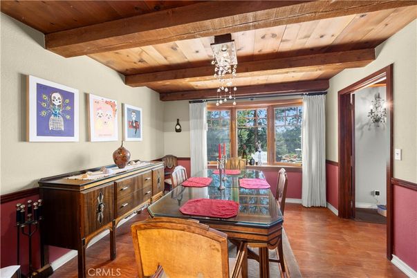Dining room, Interior, Wooden Beams, Wooden Ceilings, Wood Texture Flooring