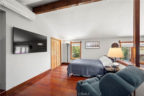 Bedroom, Interior, Wooden Beams, Wood Texture Flooring