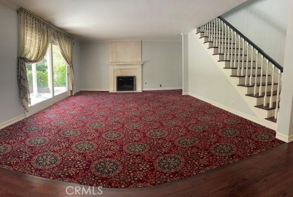 Empty room, Fireplace, Interior, Wood Texture Flooring