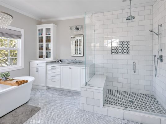 Bathroom, Free Standing Baths, Glass Shower, Interior