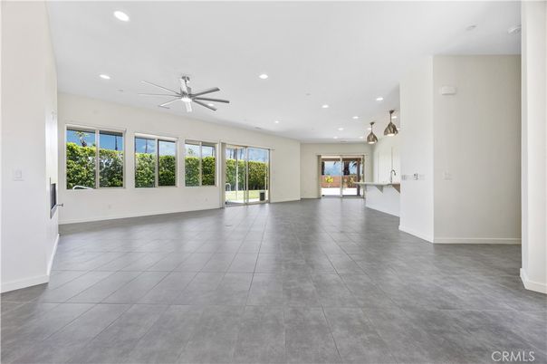 Empty room, Interior, Kitchen, Pendant Lights, Recessed Lighting