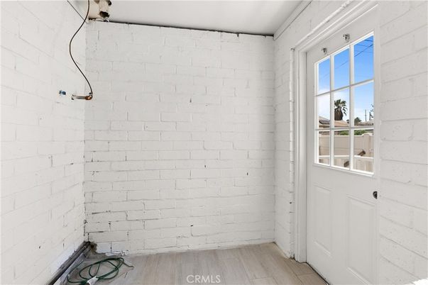 Empty room, Interior, Stone Walls, Wood Texture Flooring