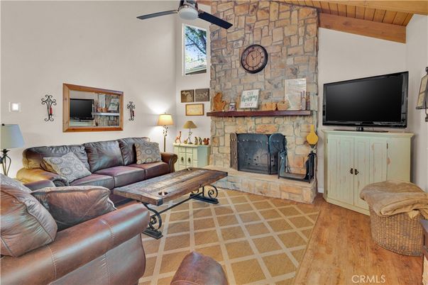 Fireplace, Interior, Living room, Stone Walls, Wooden Beams, Wooden Ceilings, Wood Texture Flooring