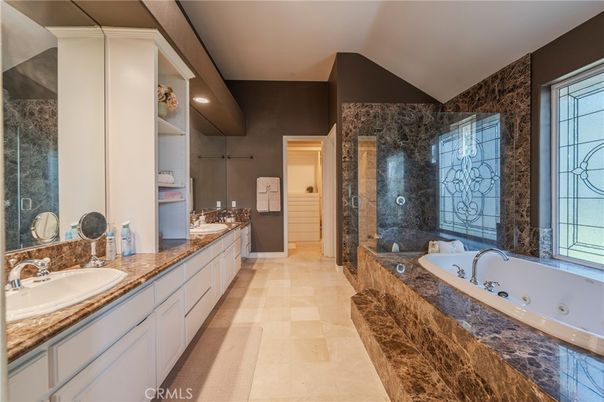 Bathroom, Dual Sink Vanities, Glass Shower, Interior