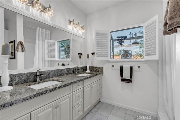 Bathroom, Dual Sink Vanities, Interior, Marble