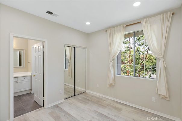 Bathroom, Empty room, Interior, Recessed Lighting, Wood Texture Flooring
