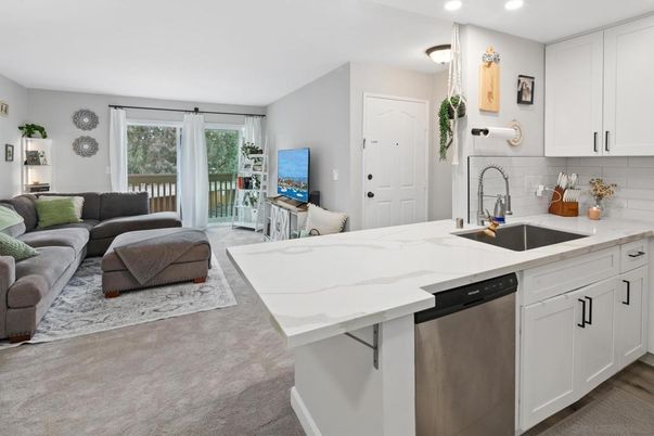 Interior, Kitchen, Living room, Recessed Lighting