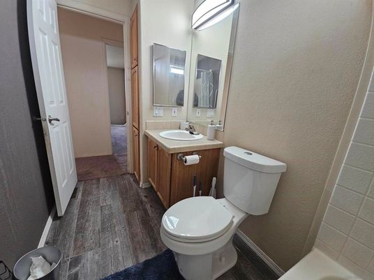 Bathroom, Interior, Wood Texture Flooring