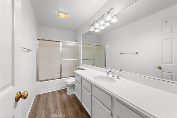 Bathroom, Glass Shower, Interior, Wood Texture Flooring