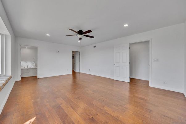 Chandelier, Empty room, Fireplace, Interior, Stone Walls, Wood Texture Flooring