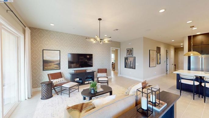 Interior, Kitchen, Living room, Pendant Lights, Recessed Lighting
