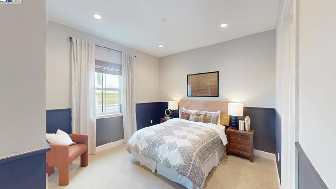 Bedroom, Interior, Recessed Lighting