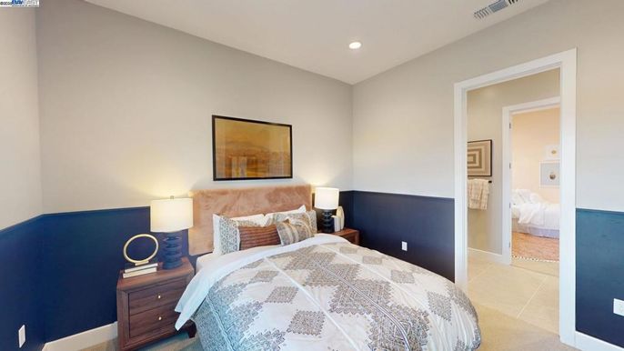 Bedroom, Interior, Recessed Lighting