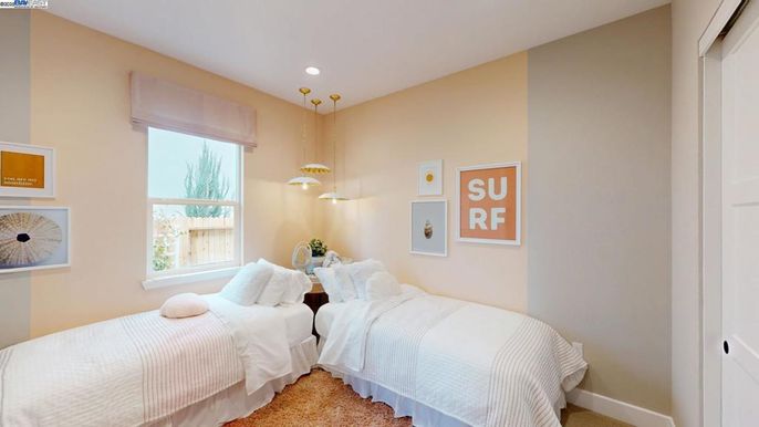 Bedroom, Interior, Pendant Lights, Recessed Lighting