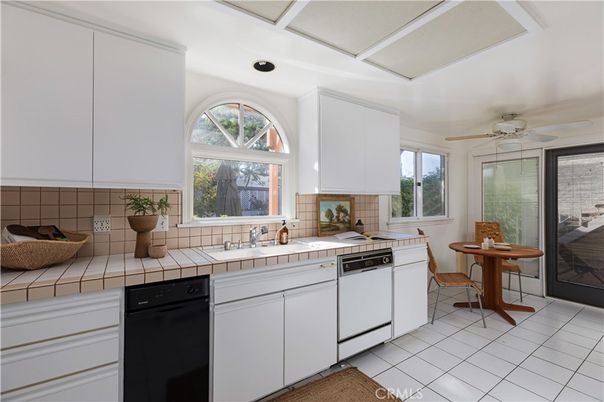 Interior, Kitchen, Recessed Lighting, Tile Countertops