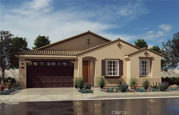 Attached, Exterior, Facade, Spanish Mediterranean