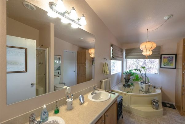 Bathroom, Glass Shower, Interior, Pendant Lights