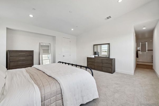 Bedroom, Interior, Recessed Lighting