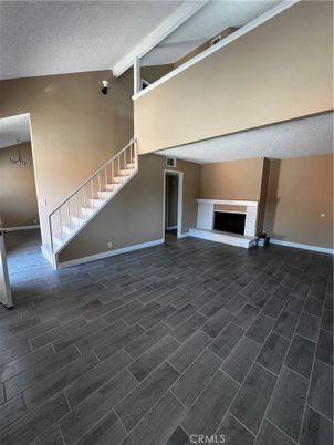 Empty room, Fireplace, Interior
