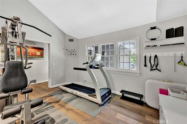 Fitness Equipment, Interior, Wood Texture Flooring