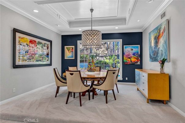 Dining room, Interior, Pendant Lights, Recessed Lighting