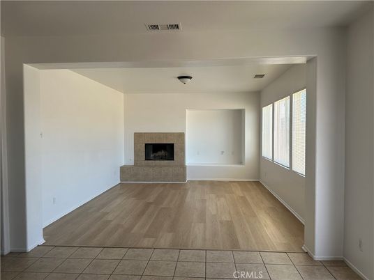 Empty room, Fireplace, Interior, Wood Texture Flooring